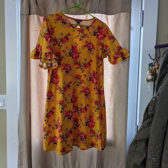 George Ruffle Sleeve Dress - Picture 4 of 9